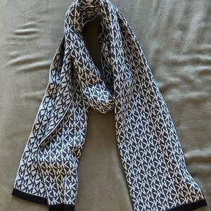 Michael Kors Monogram Black and White Scarf